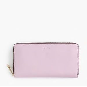 J.Crew Harper continental wallet Italian leather